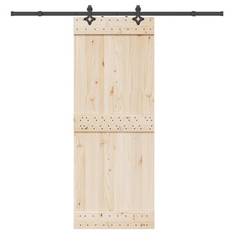 Doos met onderdelen voor schuifdeur 213,5 cm staal zwart 1