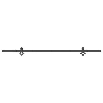 Doos met onderdelen voor schuifdeur 213,5 cm staal zwart 4