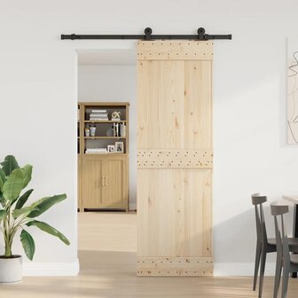 Doos met onderdelen voor schuifdeur 152,5 cm staal zwart 3