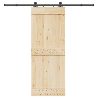Doos met onderdelen voor schuifdeur 213,5 cm staal zwart 1