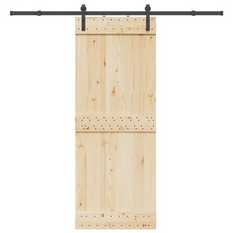 Doos met onderdelen voor schuifdeur 213,5 cm staal zwart 1