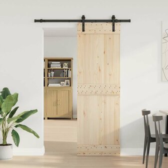 Doos met onderdelen voor schuifdeur 213,5 cm staal zwart 3