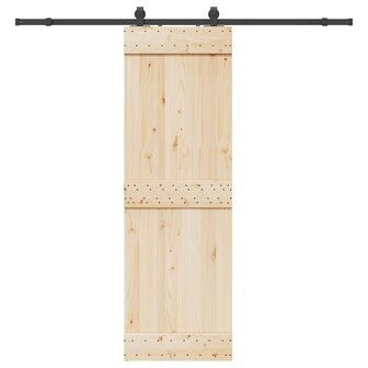 Doos met onderdelen voor schuifdeur 213 cm staal zwart 1