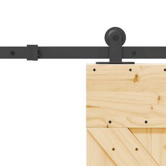 Schuifdeur met beslag 70x210 cm massief grenenhout 6