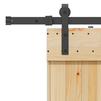 Schuifdeur met beslag 70x210 cm massief grenenhout 6