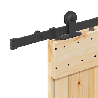 Schuifdeur met beslag 70x210 cm massief grenenhout 5