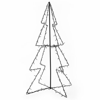 Kegelkerstboom 160 LED&amp;apos;s binnen en buiten 78x120 cm 2