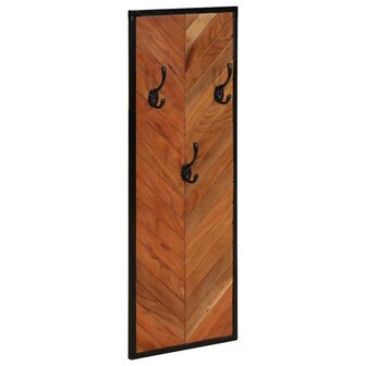 Kapstokken 2 st 35x1x90 cm massief acaciahout 2