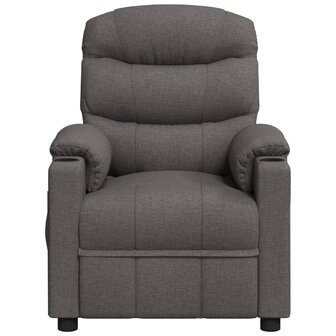 Massagestoel elektrisch stof donkergrijs 4