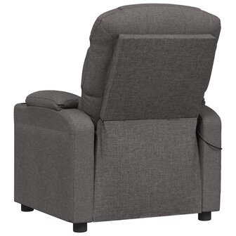 Massagestoel elektrisch stof donkergrijs 6