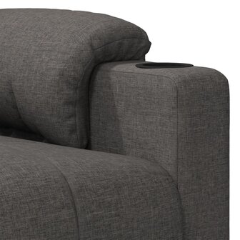 Massagestoel elektrisch stof donkergrijs 9
