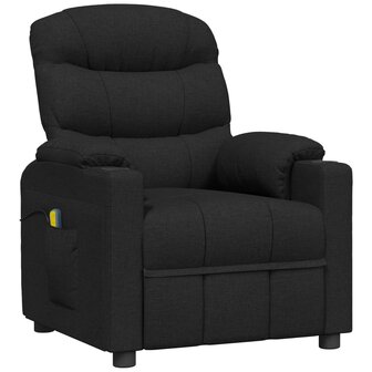 Massagestoel elektrisch stof zwart 2