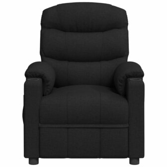 Massagestoel elektrisch stof zwart 3