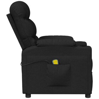 Massagestoel elektrisch stof zwart 4