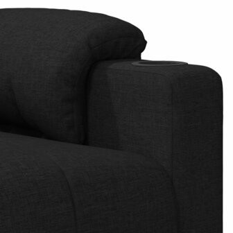 Massagestoel elektrisch stof zwart 8