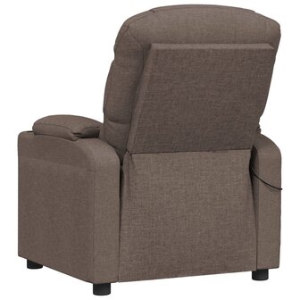 Massagestoel elektrisch stof taupe 5
