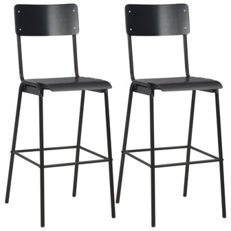 3-delige Barset staal zwart 7