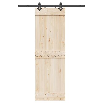 Doos met onderdelen voor schuifdeur 152,5 cm staal zwart 1
