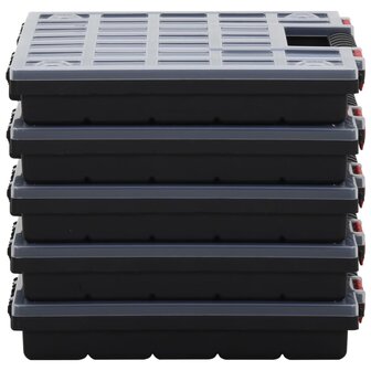 Assortimentsdozen 5 st 40x30x5 cm polypropeen 3