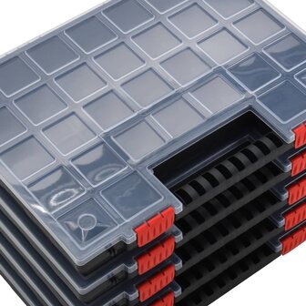 Assortimentsdozen 5 st 40x30x5 cm polypropeen 5