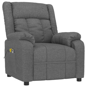 Massagestoel elektrisch stof donkergrijs 3