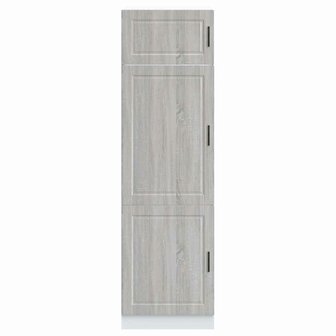 Keukenkast Porto bewerkt hout grijs sonoma eiken 3