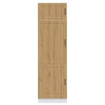 Keukenkast Porto bewerkt hout artisanaal eikenkleur 3
