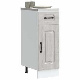 Keuken onderkast Kalmar bewerkt hout grijs sonoma eiken 1