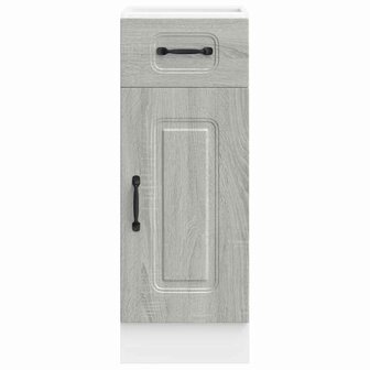 Keuken onderkast Kalmar bewerkt hout grijs sonoma eiken 4