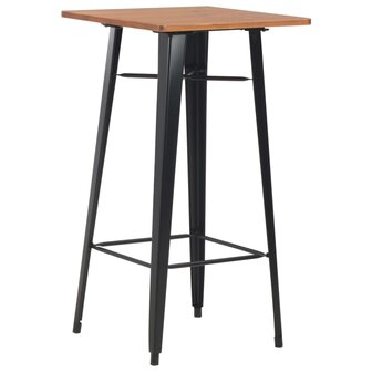 3-delige Barset staal bruin zwart 2