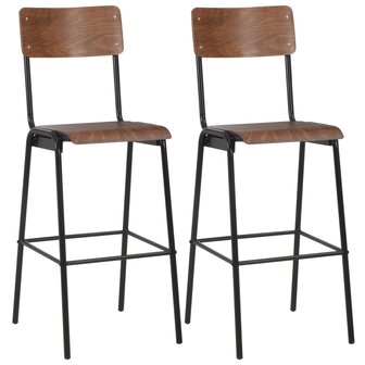 3-delige Barset staal bruin zwart 7