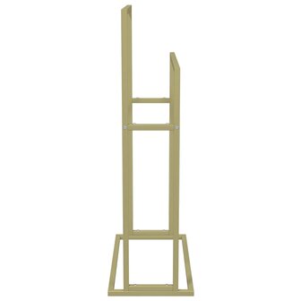 Handdoekenrek vrijstaand 48x24x78,5 cm ijzer goudkleurig 4