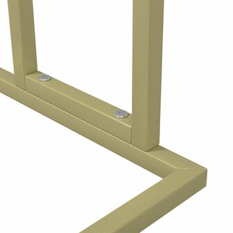 Handdoekenrek vrijstaand 48x24x78,5 cm ijzer goudkleurig 6
