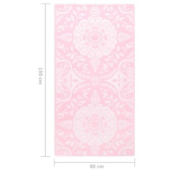 Buitenkleed ARAKIL 80x150 cm PP roze 7