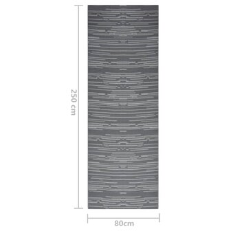 Buitenkleed ARAKIL 80x250 cm polypropeen antracietkleurig 6