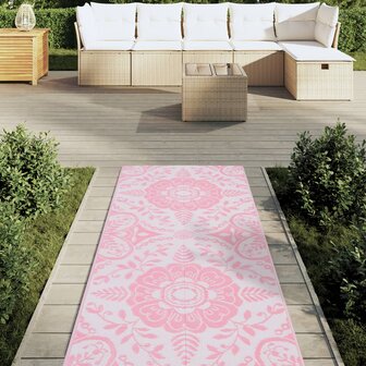 Buitenkleed ARAKIL 80x250 cm PP roze 3