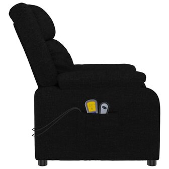 Massagestoel elektrisch stof zwart 5