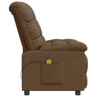 Massagestoel stof bruin 4