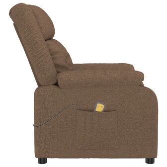 Massagestoel stof bruin 4
