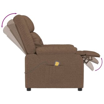 Massagestoel stof bruin 5