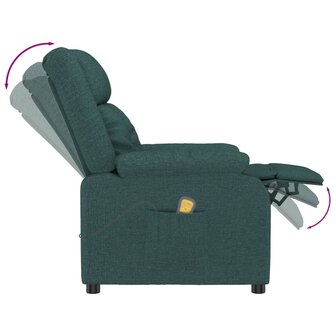 Massagestoel stof donkergroen 5
