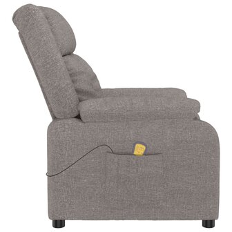 Massagestoel stof taupe 4