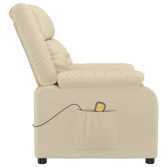 Massagestoel stof cr&egrave;mekleurig 4