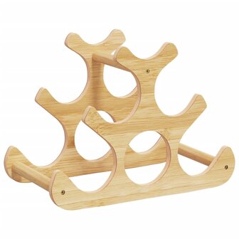 Wijnrek voor 6 flessen 35x18x25,5 cm bamboe 2