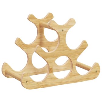 Wijnrek voor 6 flessen 35x18x25,5 cm bamboe 5