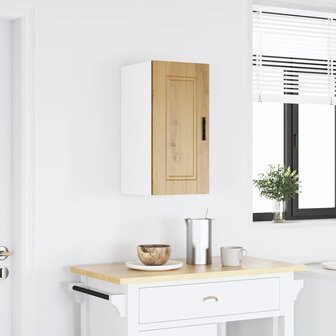 Keukenwandkast Porto bewerkt hout artisanaal eikenkleur 1