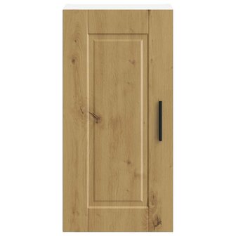 Keukenwandkast Porto bewerkt hout artisanaal eikenkleur 4