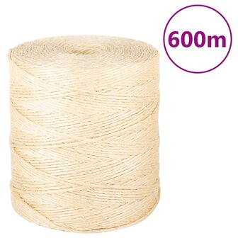 Touw 2 mm 600 m 100% sisal 1