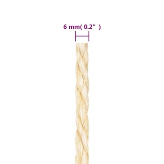Touw 6 mm 25 m 100% sisal 4