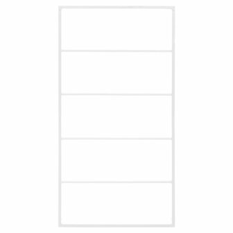 Handdoekenrek 60x10x116 cm staal wit 3